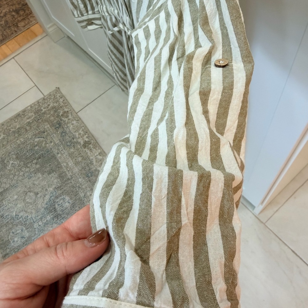 Striped Drawstring Tunic - Picture 4 of 4